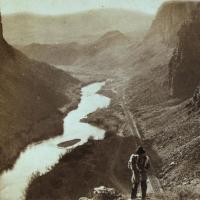 A native American and the transcontinental railroad in Nevada